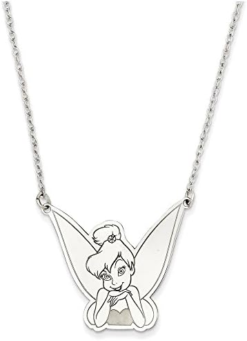 Sterling Silver Disney 18inch Tinker Bell Necklace