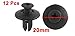 uxcell 12 Pcs 8mm Hole Dia Fender Liner Fastener Rivet