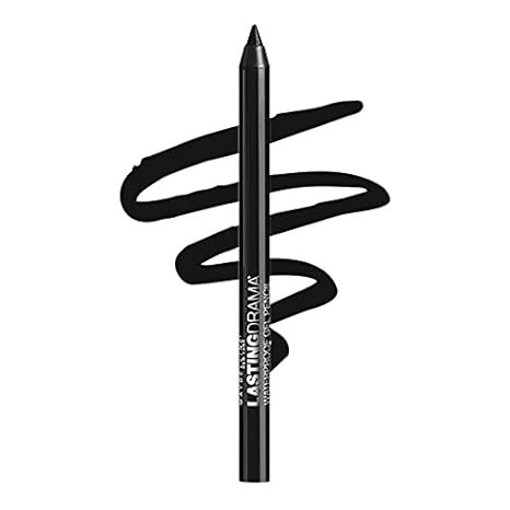 Maybelline New York Eyestudio Lasting Drama Waterproof Gel Pencil, Sleek Onyx