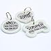 GoTags Personalized Dog Tags in Stainless Steel, Includes Glow in The Dark Tag Silencer to Reduce Noise and Protect Tag and Engraving, No Noise, Quiet Pet Tags, 2 Side Engraving, (Bone Shape)