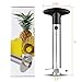 Pineapple Corer, KKTICK Pineapple Slicer Cutter Peeler with Upgraded Thicker Blade for Diced Fruit Rings, Stainless Steel Pineapple Core Remover Tool for Home & Kitchen - Easy To Use and Clean