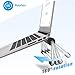 Lamicall Laptop Stand, Adjustable Notebook Stand : Ventilated Laptop Riser Holder Compatible with Laptops Such as MacBook Air Pro, Dell XPS, Microsoft, HP, Lenovo More Laptops up to 17 inch- Graythumb 3