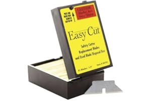 VELTEC 81 Easy Cut/EZ Replacement Blades for 1000, 1500, 2000 and 4000 Safety Box Cutters/Knives - Includes Disposal Unit