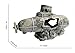 XiR Fish Tank Decorations Large Shipwreck Submarine Aquarium Decor Ornament Sunken Ship Betta Fish Hiding Cave 11″x3.35″x6.1″thumb 2