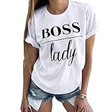 Pukemark Women's Summer Casual Cute Graphic Letter Print Cotton Short Sleeve Crew Neck Loose T-Shirt Tees Tops