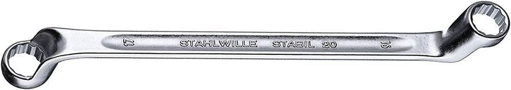Stahlwille 20 18 X 21 "20" Double Ended Ring Spanner, Silver, 18 x 21 mm