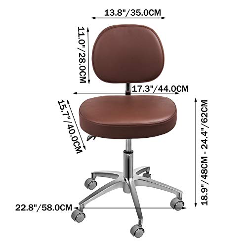 1 Happybuy+Medical+Dentist+Adjustable+Leather%25EF%25BC%2588Brown