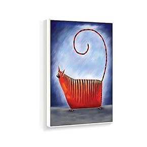 Framed Canvas Home Artwork Decoration Lovely Kitten Canvas Wall Art for Living Room, Bedroom - 16x24 inches