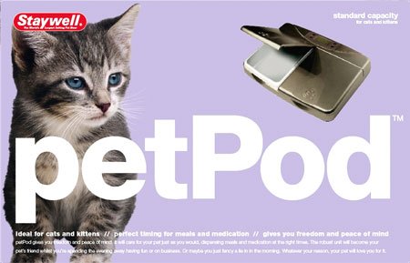 Staywell Digital Petpod For Cats Kittens Standard Capacity 160ml
