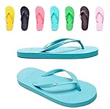DADAWEN Women's Girl's Summer Beach Flip Flops Pool Shoes