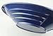 SE 14 Inch Gold Panning Pan - Dual Riffles for Easier Mining and Prospecting, Blue