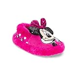 Disney Toddler Girls' Minnie Mouse Mickey Fuzzy Slide Slippers