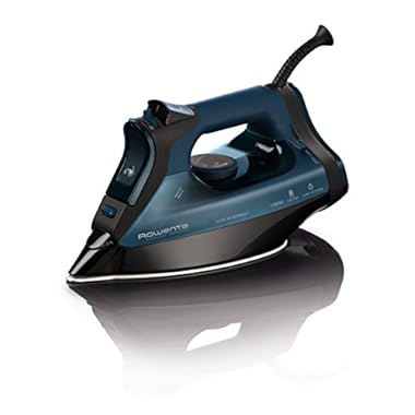 Rowenta 1700-Watt Micro Steam Iron Stainless Steel Soleplate with Auto-Off, 400-Hole, Brown, DW5080