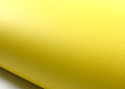ROSEROSA Peel and Stick PVC Solid Self-Adhesive Wallpaper Covering Counter Top Shelf Liner Yellow (SG37 : 2.00 feet X 6.56 feet)