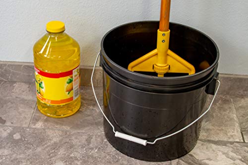 Argee 3.5 Gallon Heavy Duty Bucket, Black (Pack of 10)