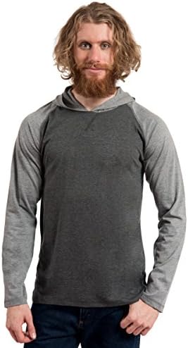 MTL-607 Heather LS CB RAGLAN PULLOVER HOOD 60/40-CHAR/GRY-L