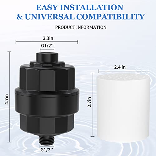 20-Stage Shower Filter - Removes Chlorine, Heavy Metals, Fluoride | Softens Hard Water 3 thumbnail image