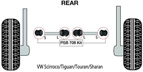 PSB Polyurethane Bush Compatible With Scirroco/Tiguan/Touran/Sharan (07-16) Rear Lower Arm Bushing Kit - PSB708