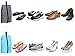 MISSLO Portable Nylon Travel Shoe Bags with Zipper Closure (Pack 4, Mix Color)