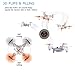 zuhafa Mini Drone with Camera, Portable RC Drone WiFi FPV 720P Camera Live Video for Beginners & Kids - Pocket Quadcopter with Altitude Hold and Headless Mode, Good Gifts