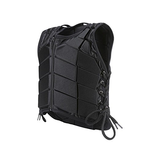 Horse Riding Body Vest, Children Body Protector Gear with Contoured Design Training Vest Protective Body Protector Gear Various size Black Waistcoat for Adult Kids Children(CS)