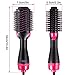 Hair Dryer Brush Hot Air Brush 2 In 1 One Step Best Hair Dryer & Volumizer Negative Ion Hot Air Blow Dry Brush Upgraded Electric Brush, Dry Straighten & Curl for All Hair Types (pink$black)thumb 1