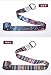 YANSYI Yoga Strap (6ft, 8ft), Eco-Printed Durable Premium Fabric Exercise Straps w/Adjustable D-Ring Buckle for Stretching, General Fitness, Flexibility and Physical Therapy