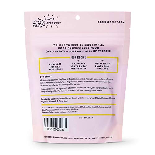 Bocce's Bakery - Everyday Dog Treats, Bac N' Nutty Training Bites, 6 oz