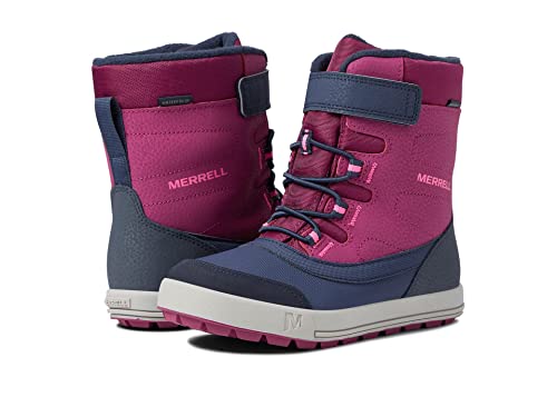 Merrell Snow Storm WTRPF, Stivali Unisex bambini, Berry Navy, 32 EU