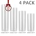 Cadamada Vacuum Sealer Rolls, Sous Vide Bags, Four (4),11 Inch x 50 Ft, 10 Inch x 50 Ft,9 Inch x 50 Ft,8 Inch x 50 Ft, Commercial Grade Plastic, Food Vac Storage & Seal, Airtight Vacume Saver, Microw