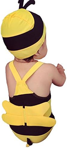 The Beach Stop Baby / Toddler Cute Bumble Bee Swimming Costume And Cap Set