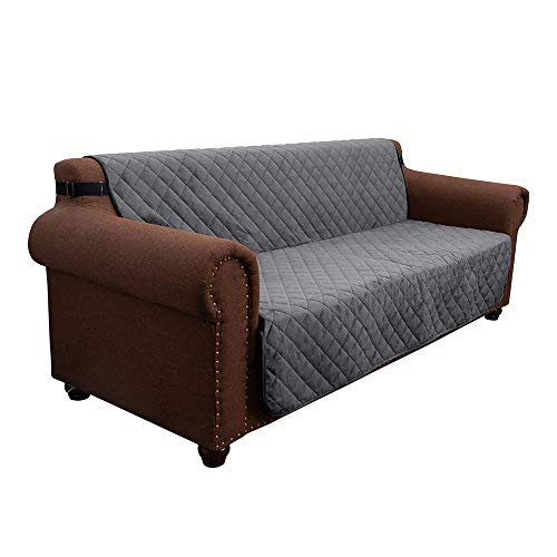 MARKSIGN Super Soft Velvet Sofa Futon Cover, 100% Waterproof Fabrics with TPU Membrane, Stay Put Design with Non-Slip Backing, Seat Anchors and Removable Ties, Machine Washable