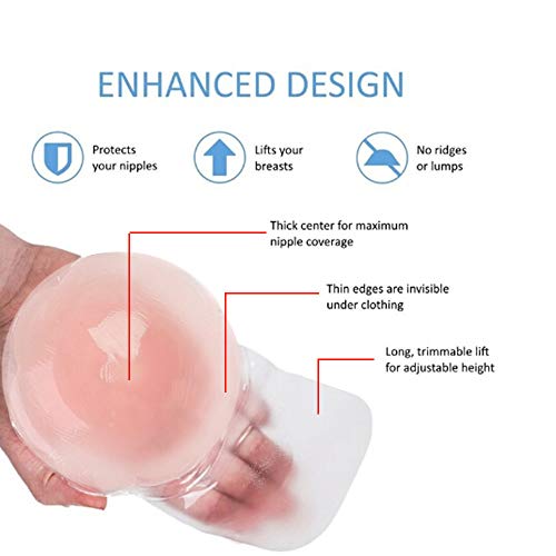 Adhesive Push Breast Boob Lift Nipple Cover Pasties Bra Shield Invisible Sticker