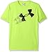 Under Armour Boys' Rising Pixelated Logo T-Shirt, Fuel Green (363), Youth X-Large