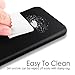 Silicone Apple iPhone 7 Case, Soft, Slim Fit (Black Color) ROKIO [ Liquid Silicone Gel Rubber Case ] Built-in metal Plate, Hard Back Cover (4.7 Inch)