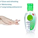 50ML Rinse-Free Antibacterial Hygienic Gel, Non-Rinse Hand Sanitizer Gel, Instant Hand Refreshing Gel,Hand Cleanser Gel Effective 99.99%, Light Moisturizing,For Kitchen/Bathroom/Office/School (100ML)