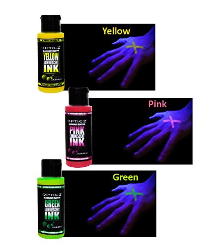 Blacklight Reactive Luminescent Ink Sampler Pack