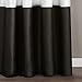 Lush Decor Prima Window Curtain Panel Pair, 84 inch x 54 inch, Black/White, Set of 2