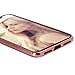 iPhone X Case, Thin Clear Luxury TPU Rose Gold Bumper Case Cover with Built-in Ring Grip Holder for Apple iPhone X - Rose Gold