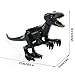 Honneth Jurassic World Dinosaur Toys Figures Large Size Dino Building Block Playset Gift for Kids (Tyrannosaur-Black, Large Size)