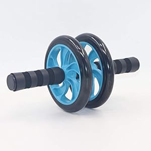 Buikwiel Buikspieroefening Roller Dual Wheel Met Schuim Handles – Inclusief Extra Thick Knee Pad – Ab Wheel Ab Roller…