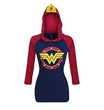 Wonder Woman Stars Symbol Women's Hoodie with Crown (M)