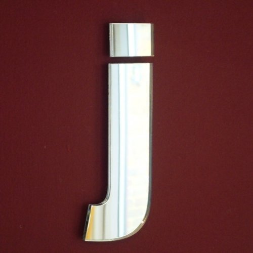 Lower Case Letter J Mirror 10cm