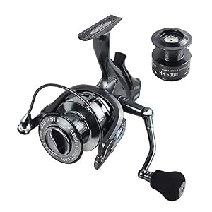 Hirisi Tackle Moulinet De Pêche à La Carpe Avec Bobine Supplémentaire Hx
