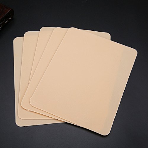 10 Sheets Blank Tattoo Skin Practice for Practicing Tattooing, Face Painting and Microblading Eyebrows Strokes, Thicker Double Sides,Beginners and Experienced Artists Tattoo Kits