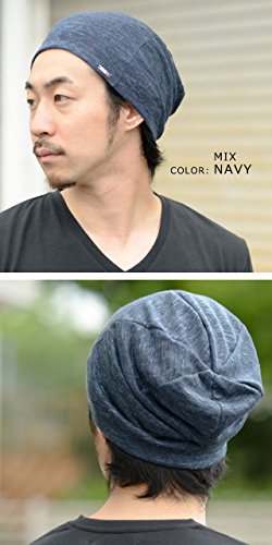 Casualbox Unisex Beanie Linen Summer Made in Japan Hat Knit Cap Lightweight Beige