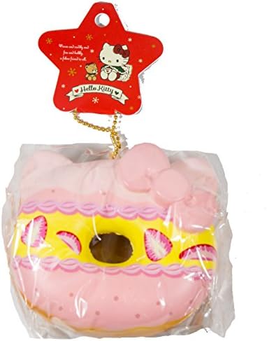 Hello Kitty Strawberry Donut Dark Strawberry Style Sanrio Licensed