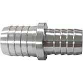ANPTGHT 5/8" to 3/4" Aluminum Hose Barb Splice Coupler Repair Fitting 1 Pcs | Adapter Connector Radiator Coolant Intercooler Heat Exchanger Fluid Designed