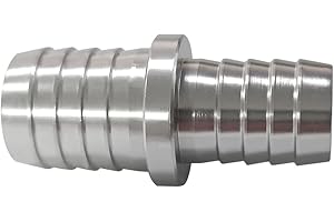 ANPTGHT 5/8" to 3/4" Hose Barb Splice Coupler Repair Fitting, Aluminum Adapter Connector Radiator Coolant Intercooler Heat Exchanger Fluid Designed (1 pcs)