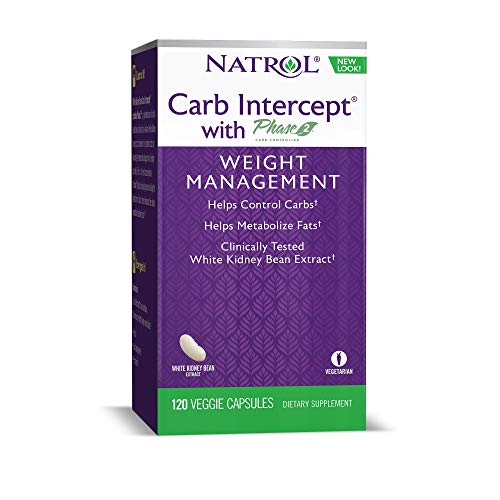 Natrol Carb Intercept with Phase 2 Carb Controller Capsules, White Kidney Bean Extract, Helps Control Carbs, Helps Metabolize Fats, Clinically Tested, Promotes Healthy Body Weight, 1,000mg, 120 Count - Thumbnail 6